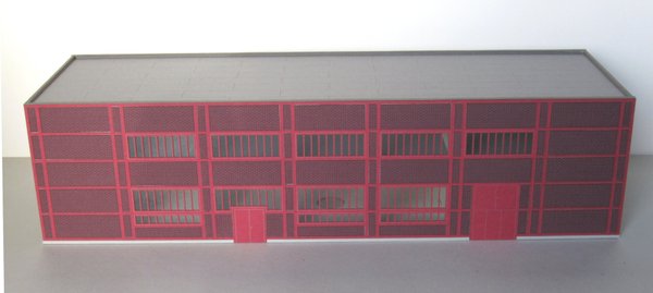 Art.-Nr. H901: Kohlenzechen-Gebäude Zeche Zollverein, Stahlfachwerk rot, NEUHEIT